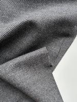 Шерсть пальтовая «серая ёлочка» 125/1-16