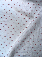 Ткань лён с эффектом мятости "Красные капельки" принт Ellie Fabrics, ширина 143см Ткань лён с эффектом мятости "Красные капельки" принт Ellie Fabrics, ширина 143см | Ellie Fabrics