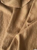 Ткань лён с эффектом мятости "нуга" костюмный  арт.1569КР | Ellie Fabrics