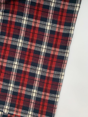 Ткань для шитья. Фланель хлопковая "красно-синяя" арт. 6558