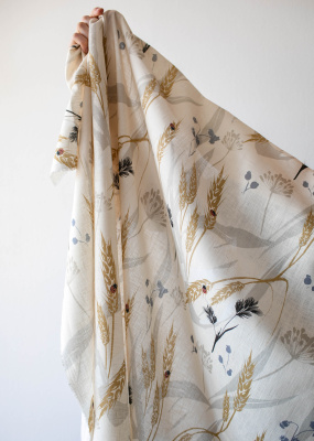 Ткань лён умягченный "злаки Ellie" костюмный арт. 837, ширина 143см | Ellie Fabrics