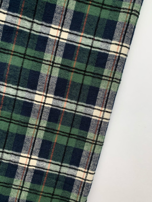 Ткань для шитья. Фланель хлопковая "сине-зеленая" арт. 6559