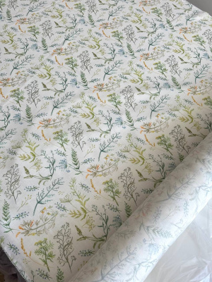 Ткань лён умягченный "трава" костюмный арт. 1/438 | Ellie Fabrics