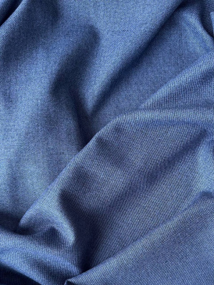 Шерсть костюмная «Синий меланж» арт 60607