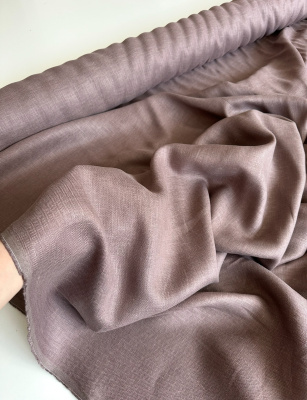 Ткань лён ёлочка умягченный "тауп" костюмный арт. 1212ЕЛ | Ellie Fabrics