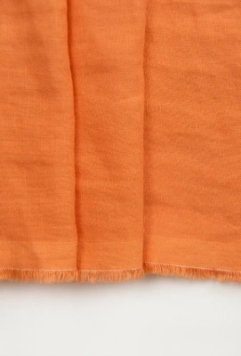 Ткань лён/ вискоза умягченная костюмная "морковный"  арт. 1250ЛВ | Ellie Fabrics