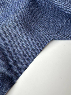 Шерсть костюмная «Синий меланж» арт 60607