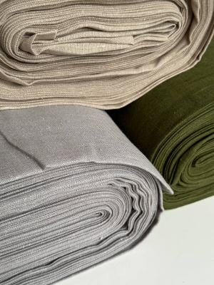 Интерьерный лен Зеленый арт 2264 | Ellie Fabrics