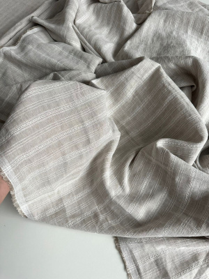 Ткань лен/хлопок "ажурный натуральный" шир. 240 см. арт. 3287 | Ellie Fabrics