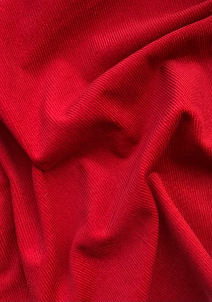 Ткань вельвет хлопковый "красный" арт.11W14