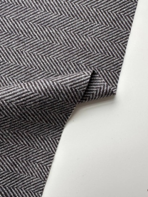 Шерсть пальтовая «серая ёлочка» 125/1-16